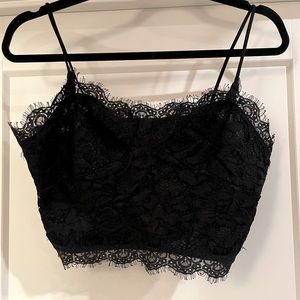 Scalloped Lace Crop Top